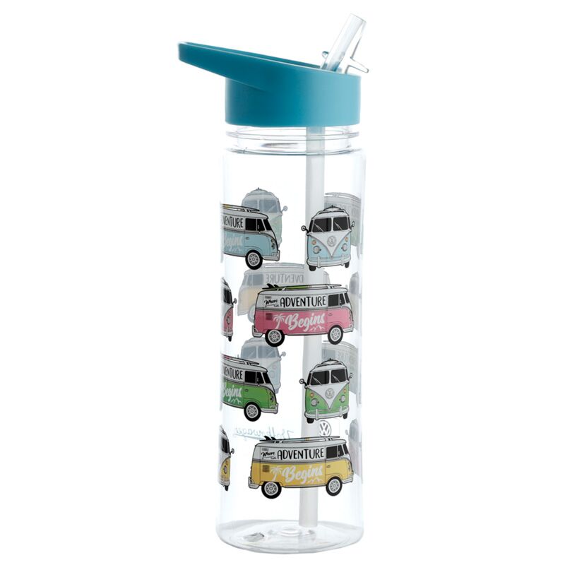 Load image into Gallery viewer, Volkswagen busje vw t1 ecozen waterfles 550ml flip straw
