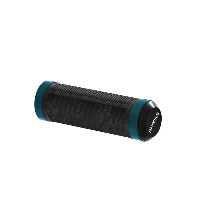 Load image into Gallery viewer, Brooks rubber grips (100+130mm) - black octane
