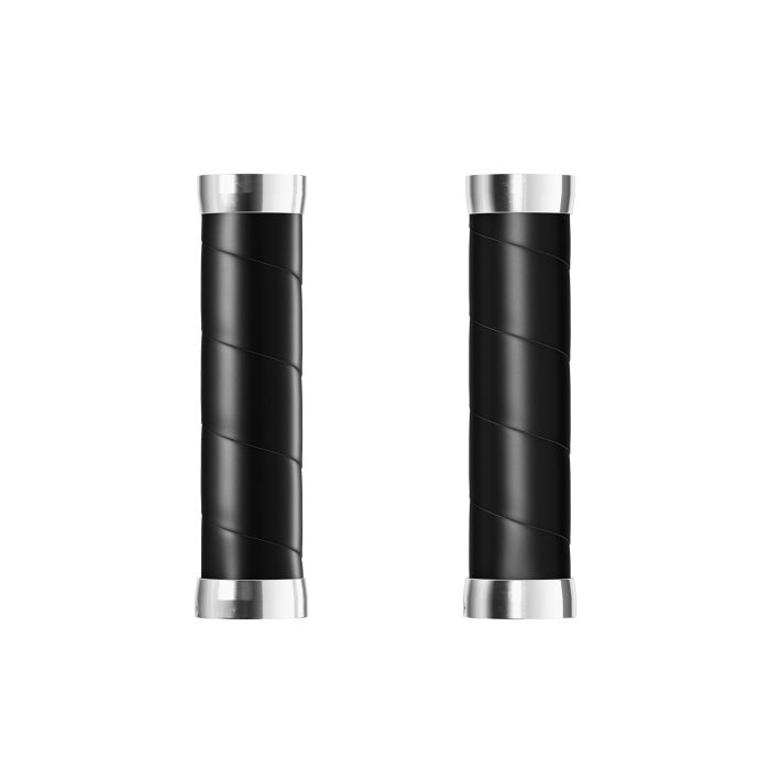 Load image into Gallery viewer, Brooks slender leather grips (130+130mm) - black
