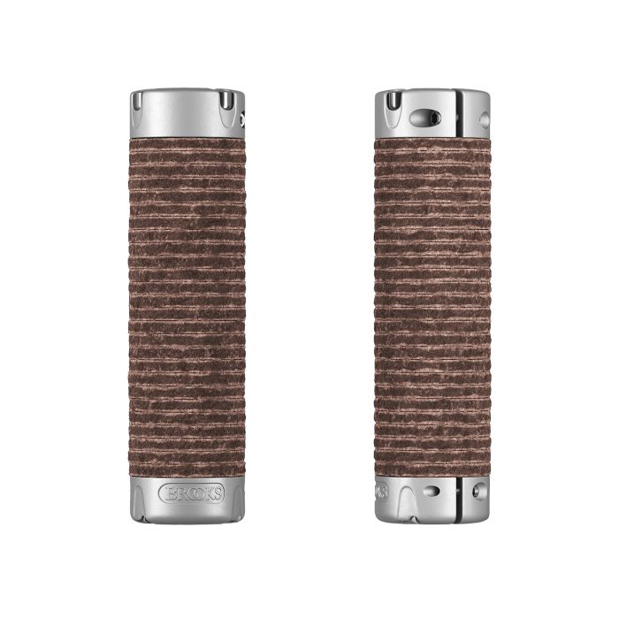 Load image into Gallery viewer, Brooks plump leather grips (130+130mm) - antic brown
