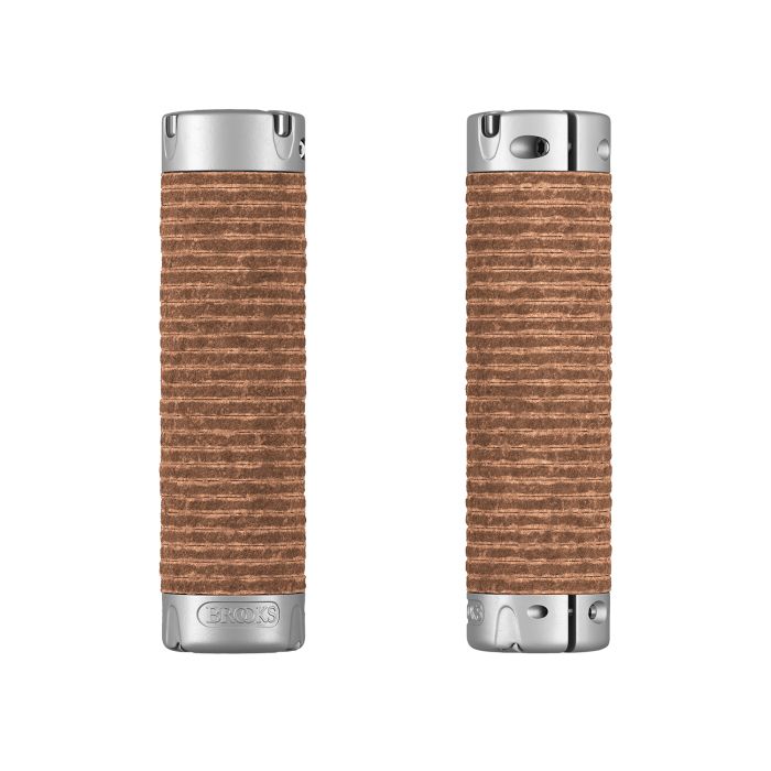 Load image into Gallery viewer, Brooks plump leather grips (130+130mm) - honey
