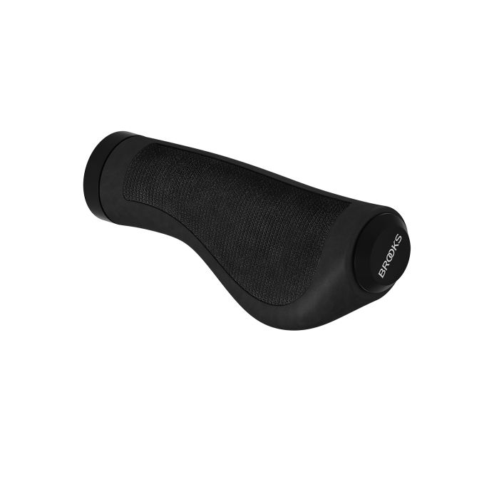 Load image into Gallery viewer, Brooks ergonomic rubber grips (100+130mm) - black
