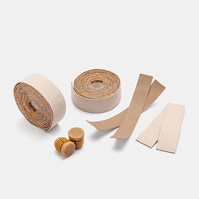 Load image into Gallery viewer, Brooks cotton cork bar tape - natural
