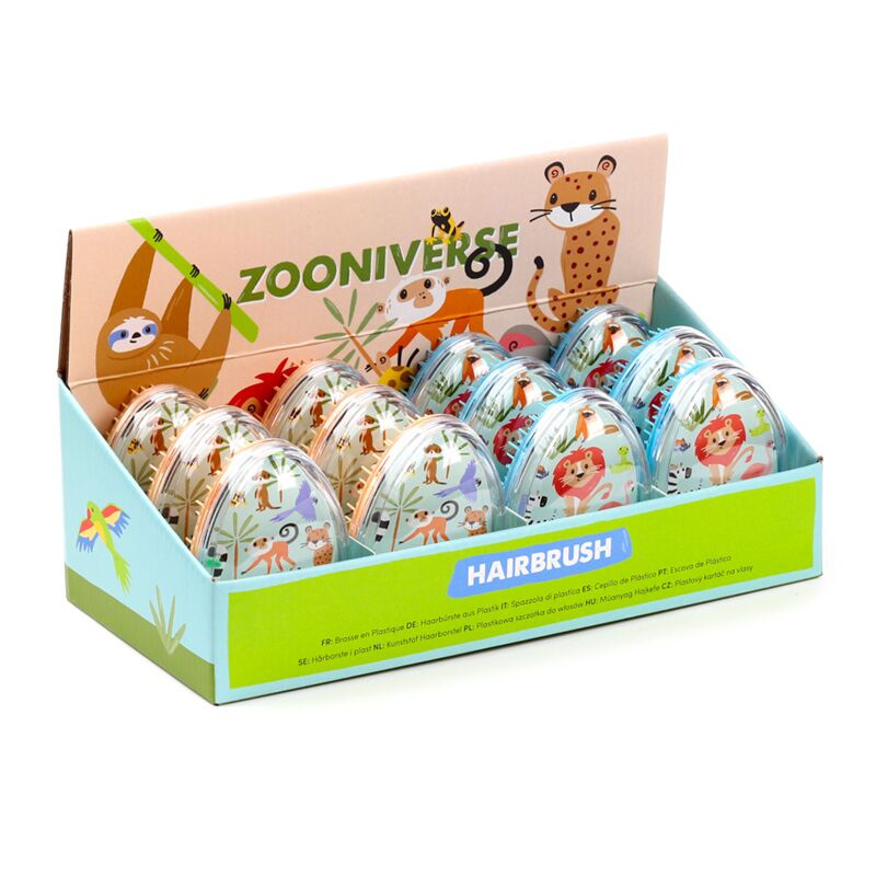 Load image into Gallery viewer, Zooniverse gevormde glitter haarborstel
