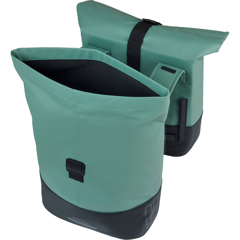 Afbeelding laden in galerijviewer, Basil b.v. tas basil cove dubbel groen zwart | 32l
