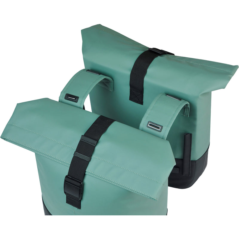Load image into Gallery viewer, Basil b.v. tas basil cove dubbel groen zwart | 32l
