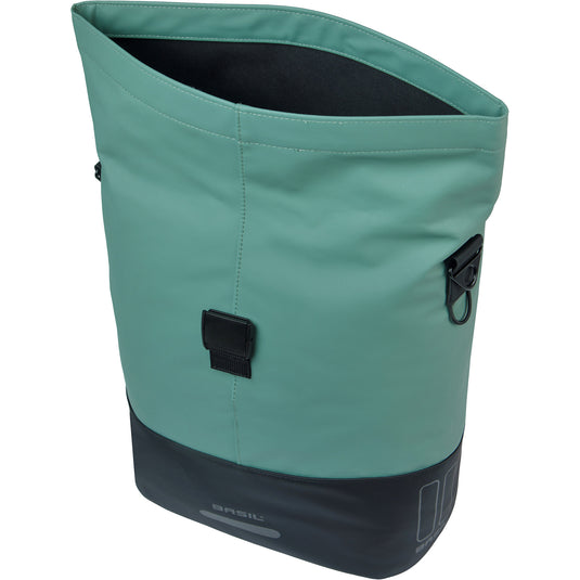 Basil b.v. tas basil cove shopper groen zwart | mik hooks | 16l