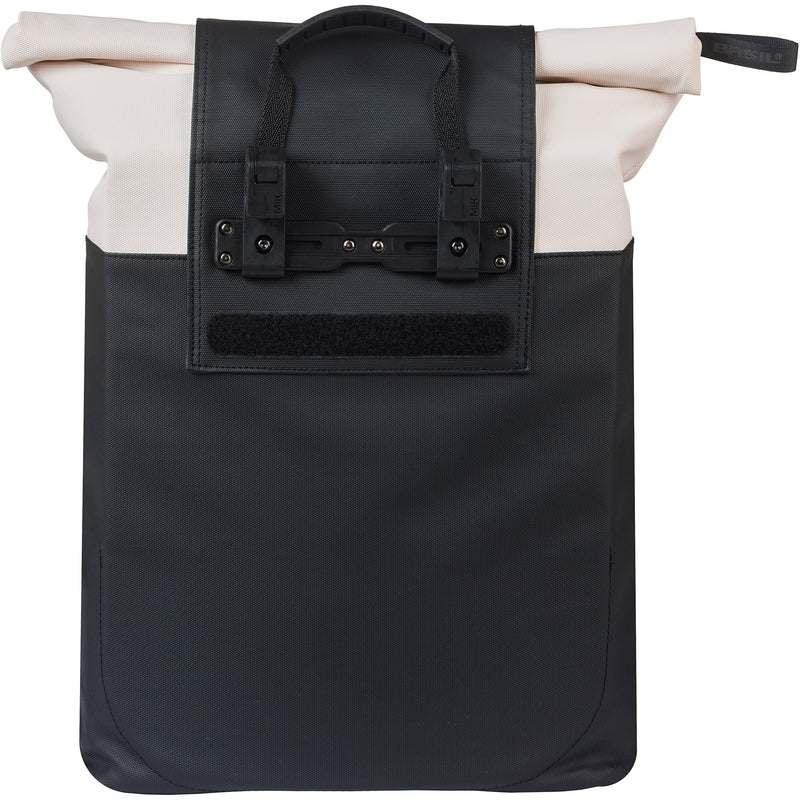 Load image into Gallery viewer, Basil tas vive shopper wit zwart | mik hooks | 20l
