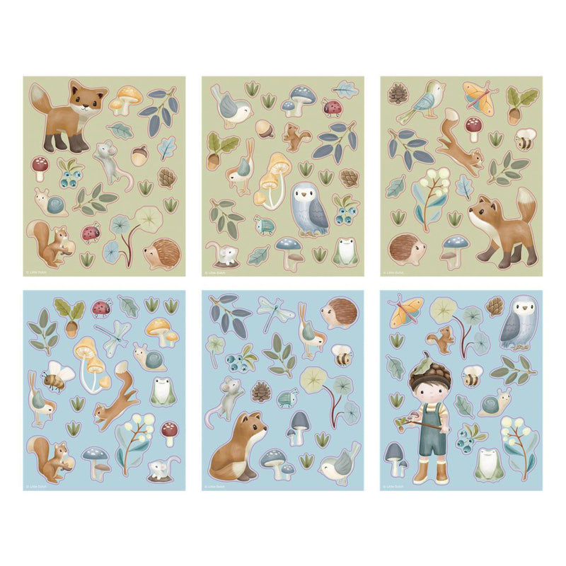 Load image into Gallery viewer, Little dutch stickerboekje forest friends - creatief speelgoed 3 jaar
