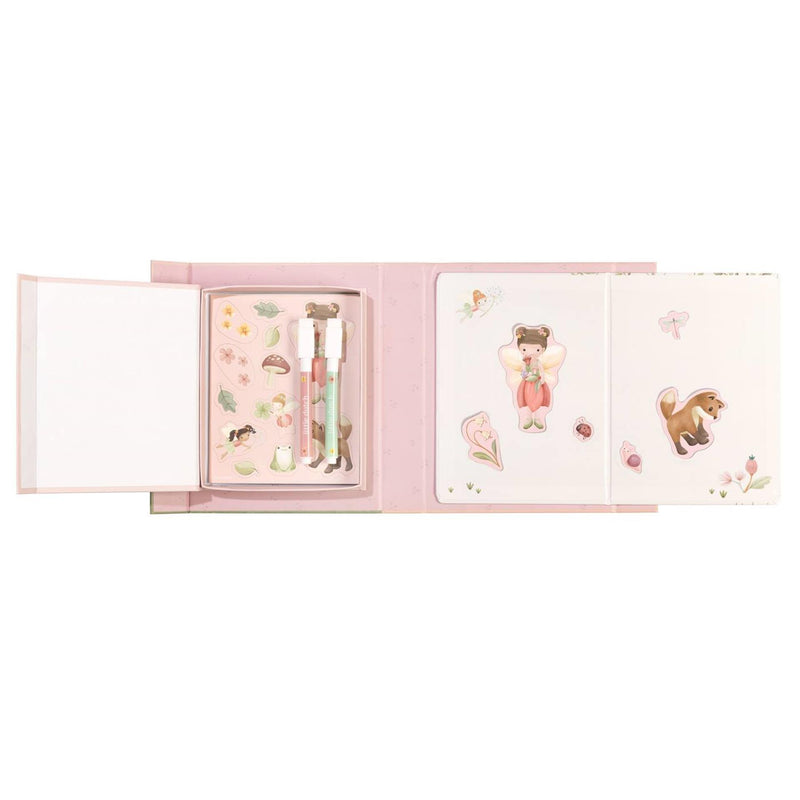 Load image into Gallery viewer, Little dutch whiteboard kleurset met magneten - rosa fairy garden
