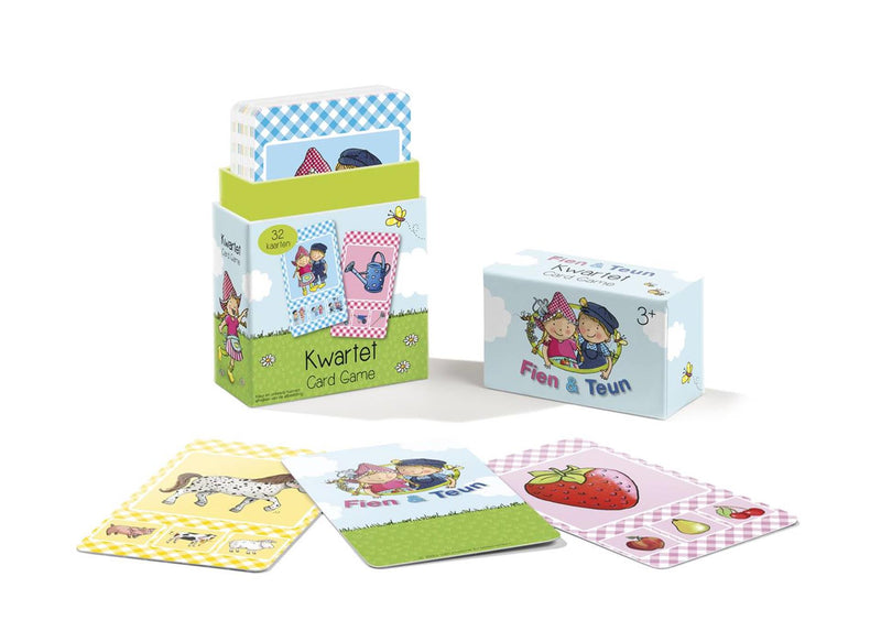 Load image into Gallery viewer, Fien teun kwartet - boerderij thema, educatief spel cadeautip - 32 kaarten, 8 kwartetten - vanaf 3 jaar - bambolino toys
