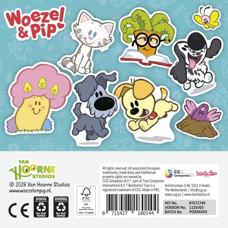 Load image into Gallery viewer, Woezel pip stickerset
