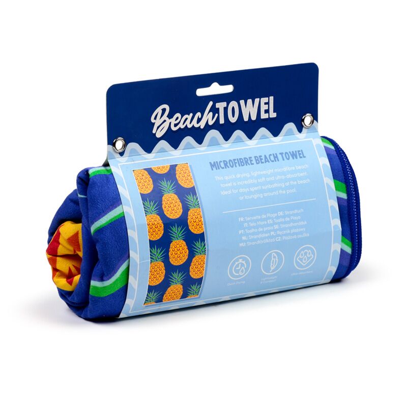 Load image into Gallery viewer, Ananas print microvezel strandhanddoek
