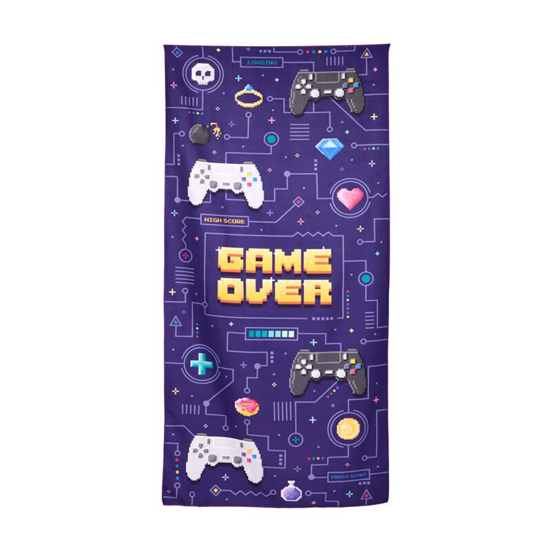 Load image into Gallery viewer, Game over microvezel strandhanddoek
