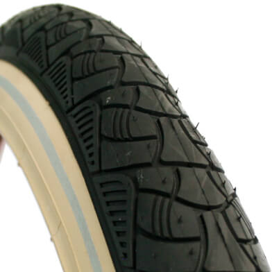 Deli Tire buitenband SA-238 24 x 2.125 zw creme refl
