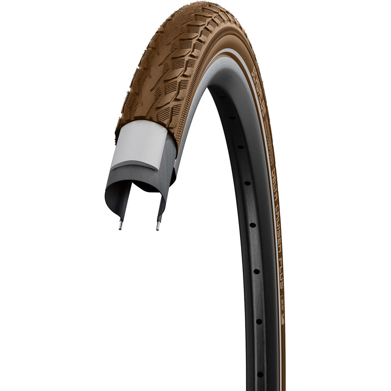 Afbeelding laden in galerijviewer, Schwalbe buitenband 28x1 5 8x1 3 8 (37-622) delta cruiser bruin reflex

