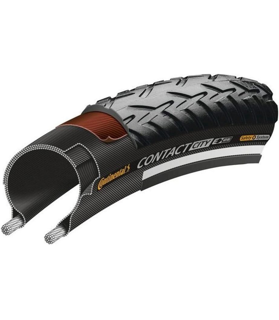 Continental buitenband Ride+ 28 x 1.60 zwart reflectie