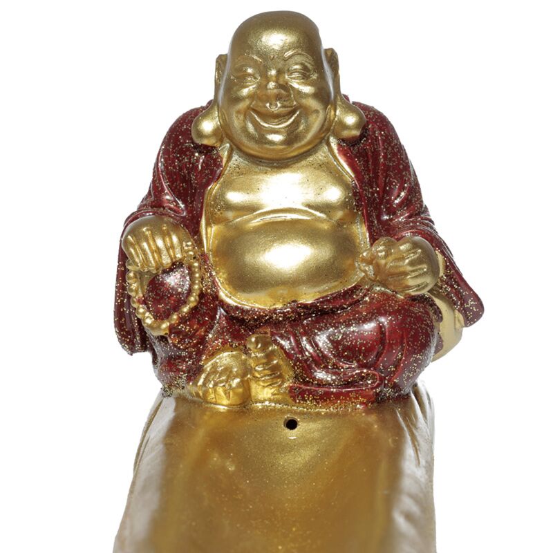 Load image into Gallery viewer, Mini glitter chinese lachende boeddha wierookhouder
