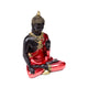 Rood, zwart goud thaise boeddha meditatie