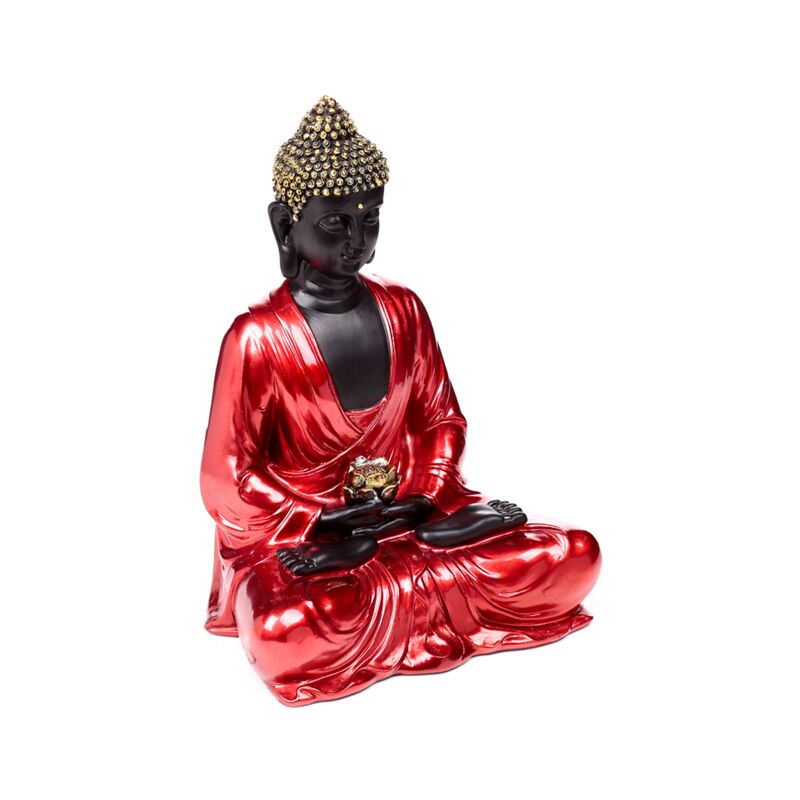 Load image into Gallery viewer, Rood, zwart goud thaise boeddha contemplatie
