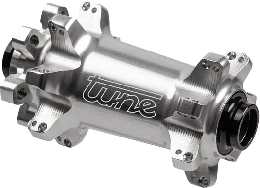 Tune nano boost 6b 6-hole mtb 24h front hub silver with standard bearing