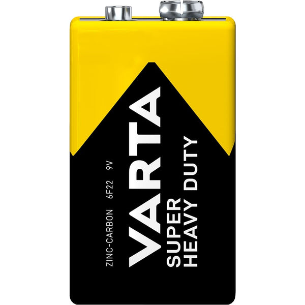 Varta Superlife 9V. Zinc-Carbon. per Unit. (hang packaging)