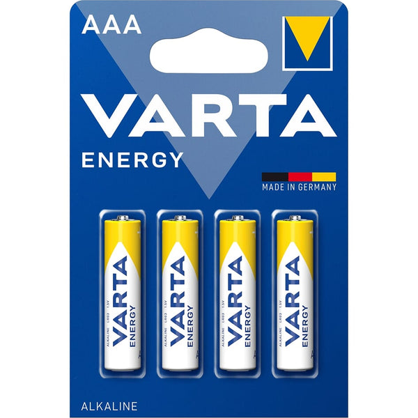 Varta Energy alkaline batteries AAA blister per 4. (hanging packaging)