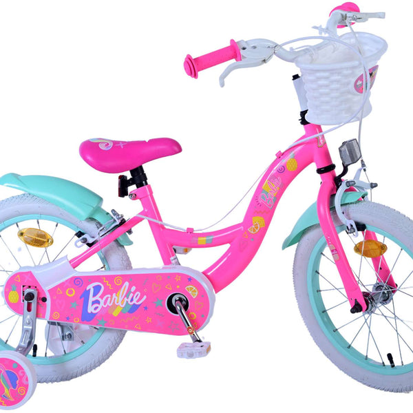 Barbie Kinderfiets - Meisjes - 16 inch - Roze - Twee handremmen