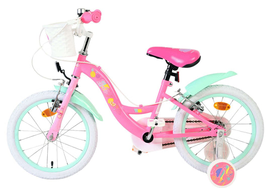 Volare barbie kinderfiets - meisjes - 16 inch - roze - twee handremmen
