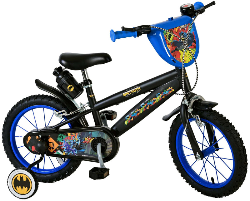 Load image into Gallery viewer, Batman Kinderfiets Jongens 14 inch Zwart Twee handremmen
