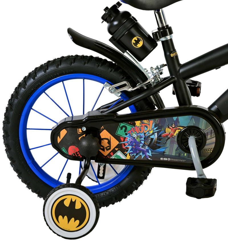 Load image into Gallery viewer, Batman Kinderfiets Jongens 14 inch Zwart Twee handremmen
