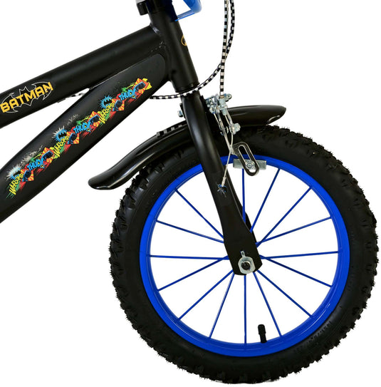 Batman Kinderfiets Jongens 14 inch Zwart Twee handremmen