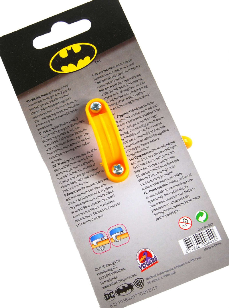 Load image into Gallery viewer, fietsbel Batman 50 mm zwart geel
