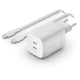 Belkin BoostCharge 2-poorts USB-C GaN-wandlader met P