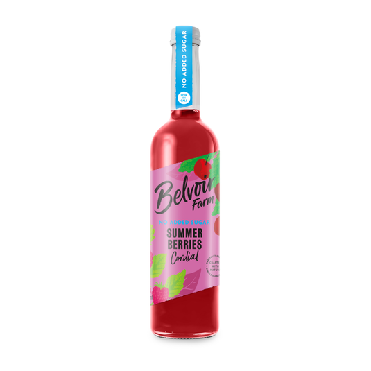 Belvoir no added sugar summer berries cordial (6x 500ml)