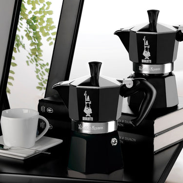 Bialetti moka express - percolator - 3 kops - aluminium - zwart