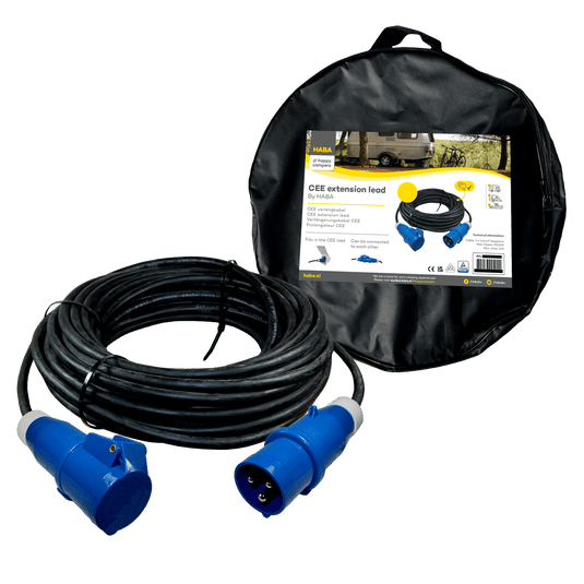 Ngk verleabel 30 meter neopreen 3x 1.5mm² - cee stekker en cee contrastekker - in tas