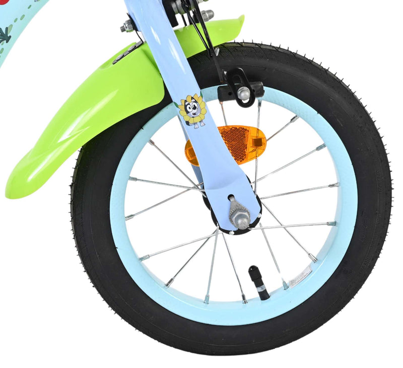 Afbeelding laden in galerijviewer, Bluey kinderfiets - uni - 12 inch - lichtblauw - twee handremmen
