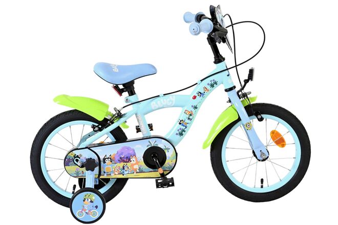 Load image into Gallery viewer, Bluey kinderfiets - 14 inch - lichtblauw - twee handremmen
