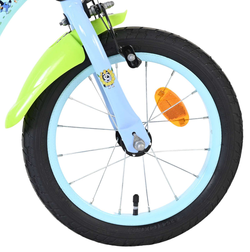 Load image into Gallery viewer, Bluey kinderfiets - 14 inch - lichtblauw - twee handremmen
