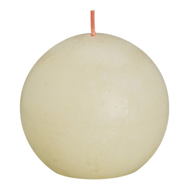 Bolsius rustiek bolkaars soft pearl ø76 mm 25 uur (6 stuks)