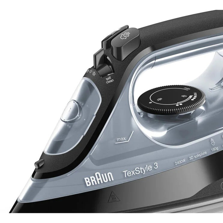 Load image into Gallery viewer, Braun TexStyle 3 stoomstrijkijzer SI 3055 zwart
