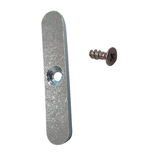 Cortina strip met schroef tbv accu kap e-common int.