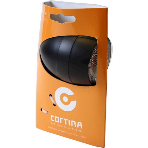 Cortina koplamp Amsterdam dynamo zwart