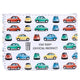 Fiat500 retro stoffen rfid-bescherming kaarthouder