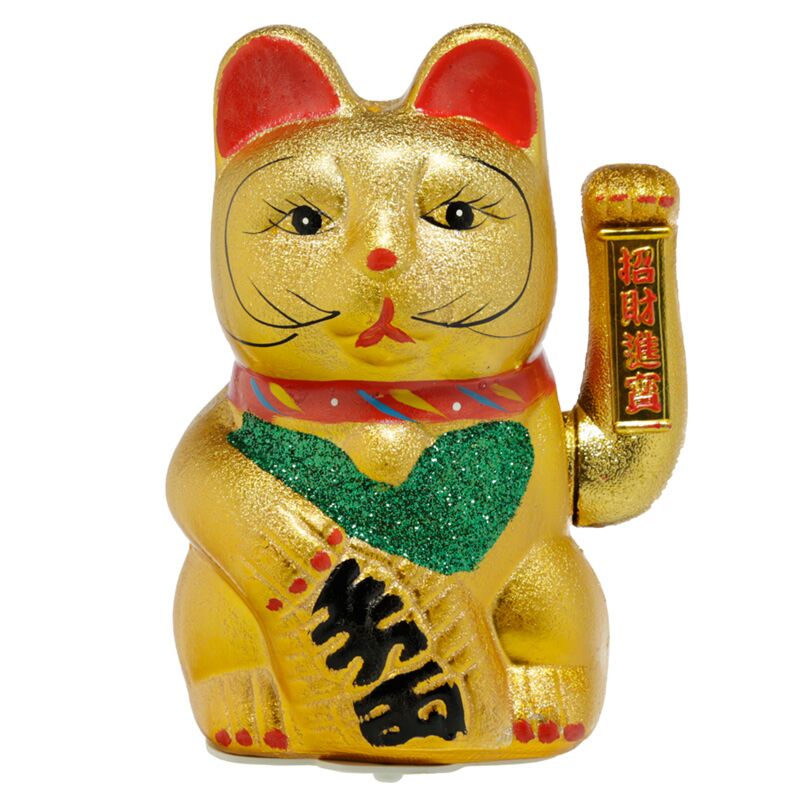 Load image into Gallery viewer, Ogen open 21cm maneki neko gelukskat

