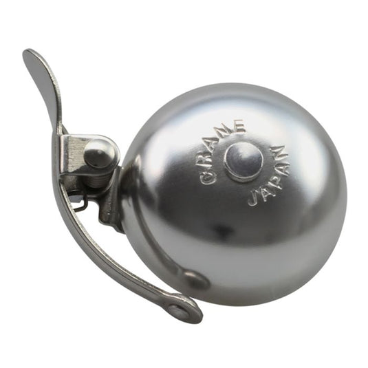 Crane mini suzu bell (ahead cap) - matte silver