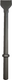 Platte beitel 465mm inst.zesk.25x108 b=75mm