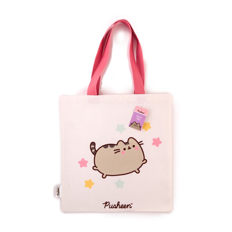 Load image into Gallery viewer, Union pusheen de kat herbruikbare polykatoen tas
