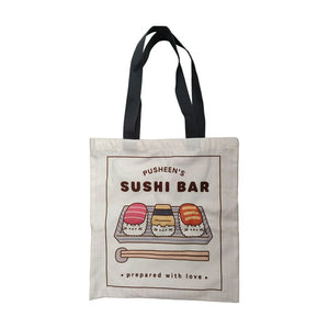 Union pusheen the cat sushi bar herbruikbare polykatoen tas